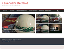 Tablet Screenshot of feuerwehr-detmold.org